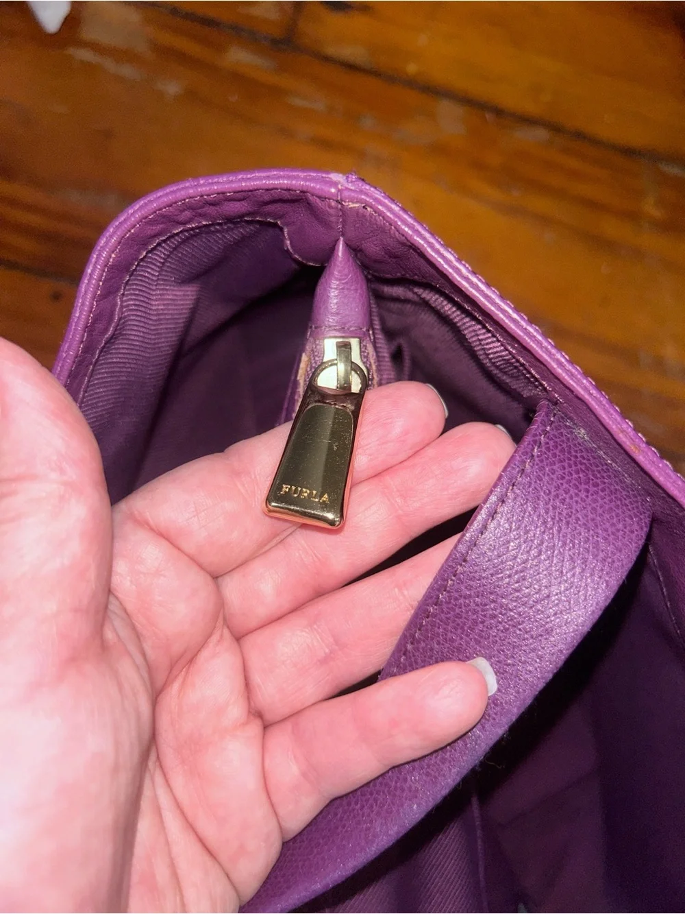 Furla Small  Purple Tote Bag